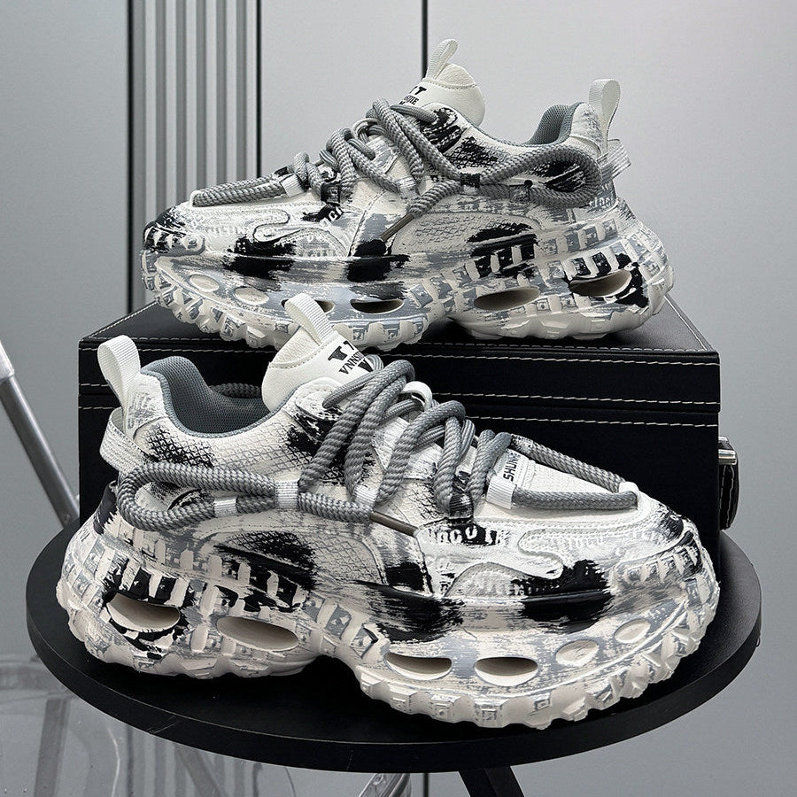 Chunky Platform Lace-Up Sneakers WN24810