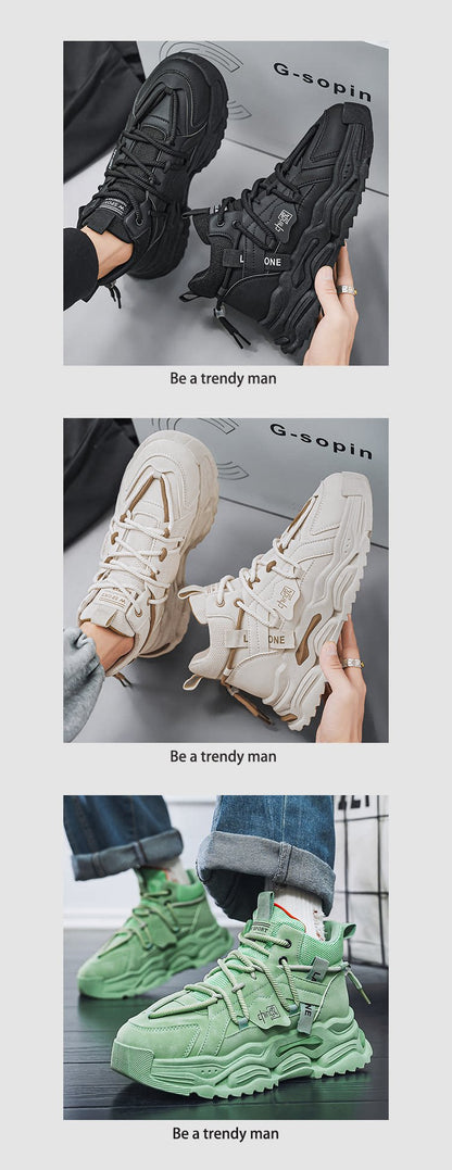 High-Top Thick Sole Comfortable Workwear Shoes WN23397