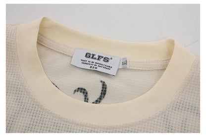 Letter Print Graphic Long Sleeve T-Shirt WN26510
