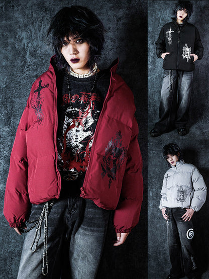 Graphic Design Puffer Jacket WN15972