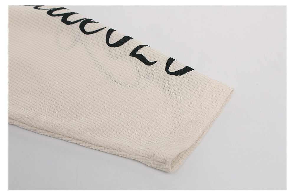 Letter Print Graphic Long Sleeve T-Shirt WN26510
