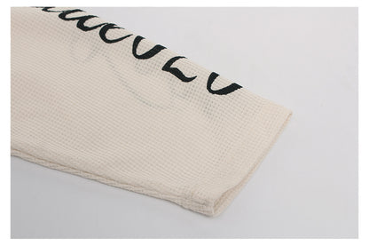 Letter Print Graphic Long Sleeve T-Shirt WN26510