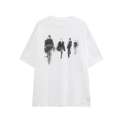 Graphic Print Short Sleeve T-Shirt WN24908