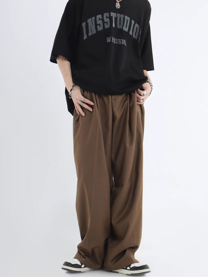 TUck-in Wide-Leg Straight Trousers WN7146