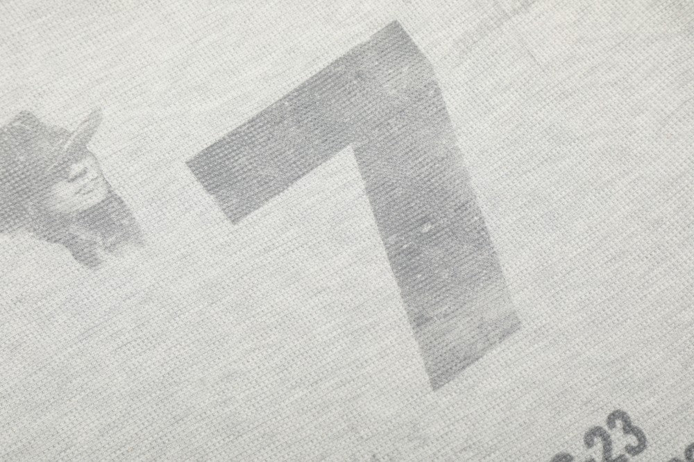 Waffle Texture Graphic Long Sleeve T-Shirt WN28018
