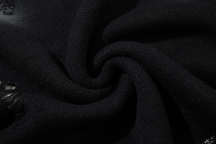 Tie-Dye Graffiti Butterfly Cutout Knit Sweater WN11412