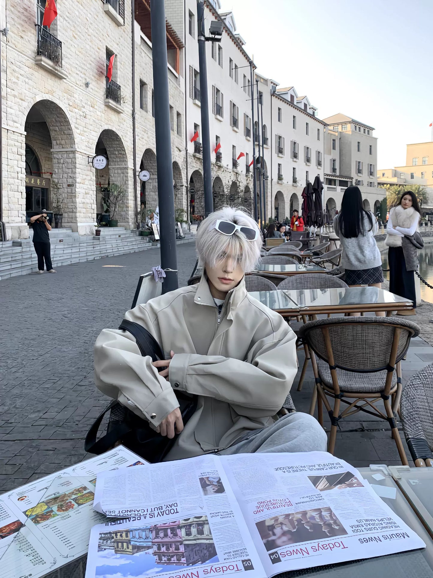 Heavyweight Stand-Neck Zipper Jacket WN19938