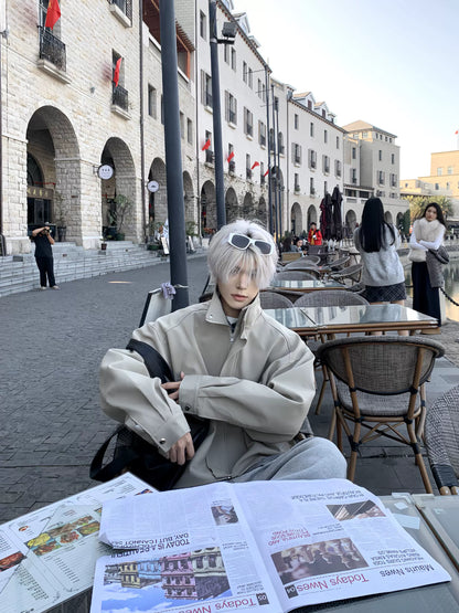 Heavyweight Stand-Neck Zipper Jacket WN19938