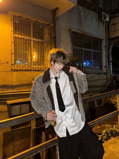 Leopard Print Sherpa Thick Jacket WN20723