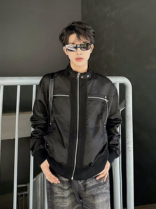 Stand Neck Lightweight Oversize Short Jacket WN27954