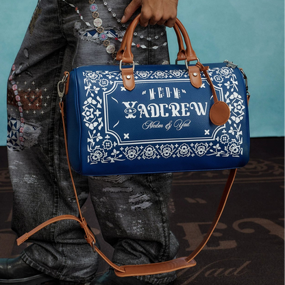 WN23251 YADxMEDM co-branded hand-held zipper versatile women's large-capacity one-shoulder crossbody bag is a fashionable contrasting leather bag WN23251