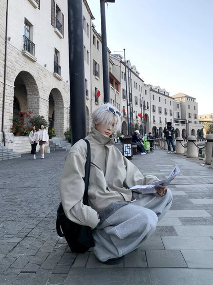 Heavyweight Stand-Neck Zipper Jacket WN19938