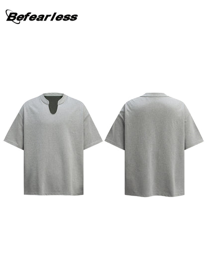 Notch Neck Short Sleeve T-Shirt WN26255