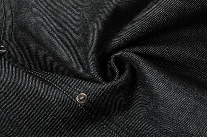 Raw Denim Rivet Wide Leg Half Pants WN26059