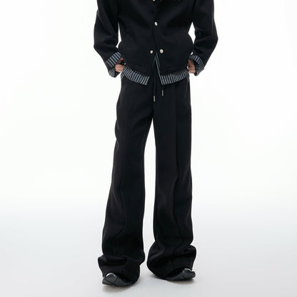 Stripe Fake Layered Jacket & Pants WN20533