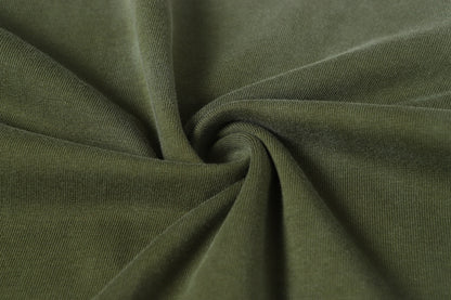 Washed Damage Raw Edge Short Sleeve T-Shirt WN23056