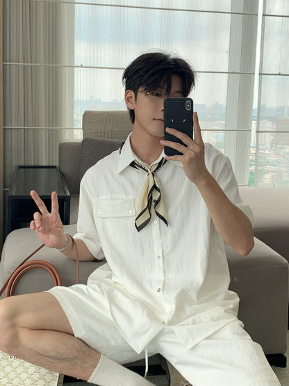 Short Sleeve Shirt & Half Pants Setup WN20445