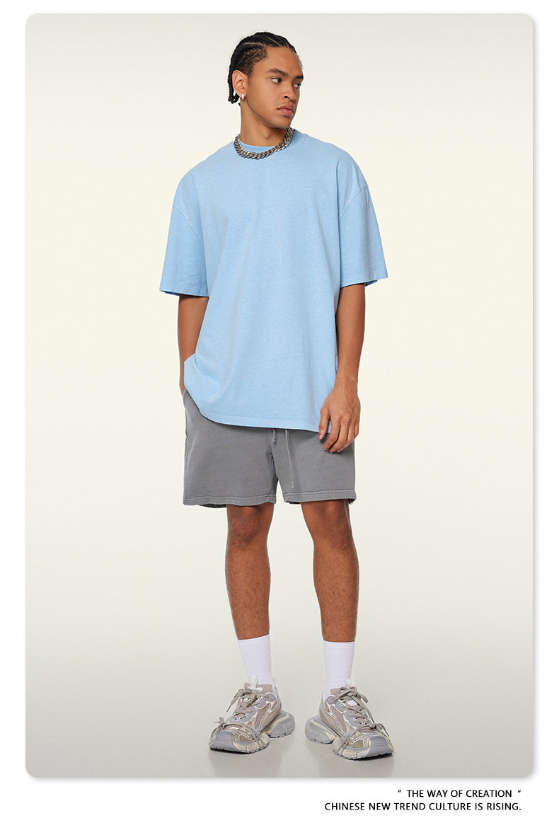 Washed Oversize Short-sleeve T-shirt WN6457