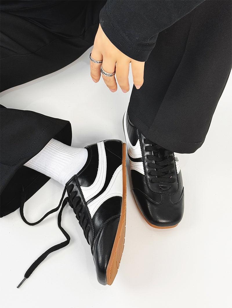 Suede Material Design Derby Sneakers WN19178