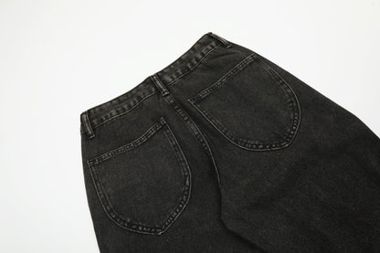 Damage Wide Leg Denim Jeans WN11006