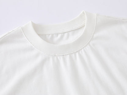 Heavyweight Washed Damage Short Sleeve T-Shirt WN25987