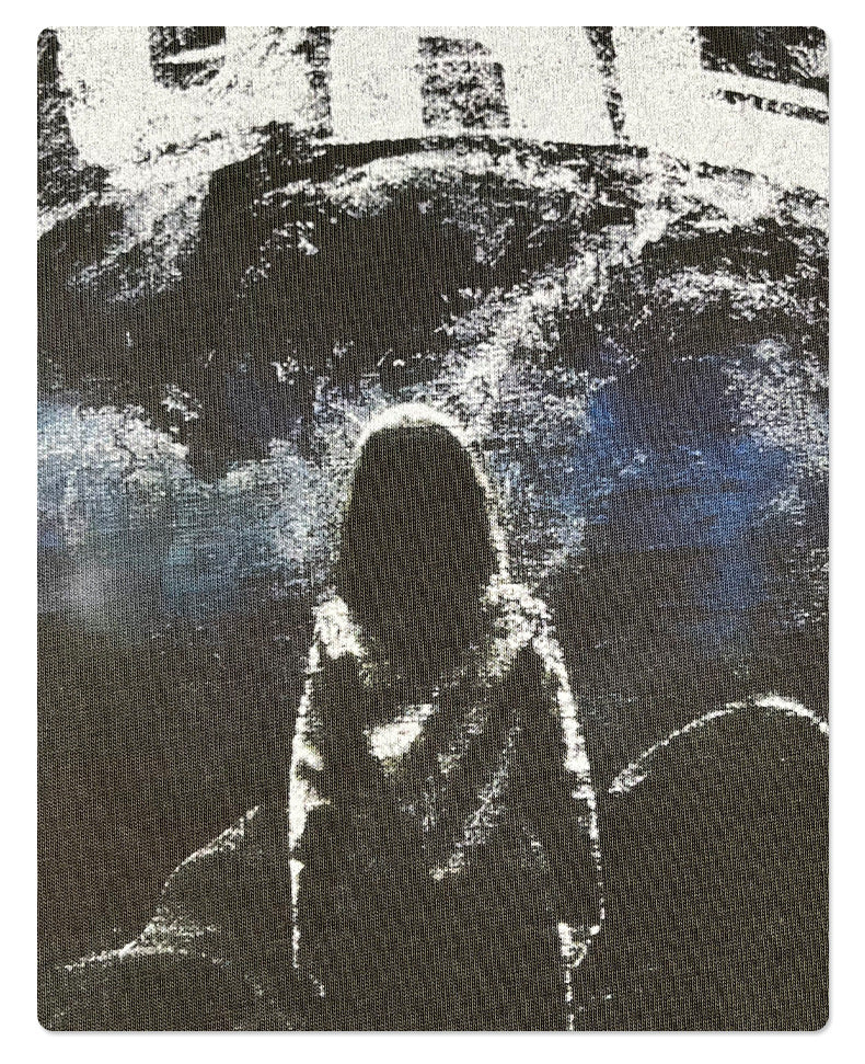 Fake Layered Digital Print Oversize Long Sleeve T-Shirt WN9980