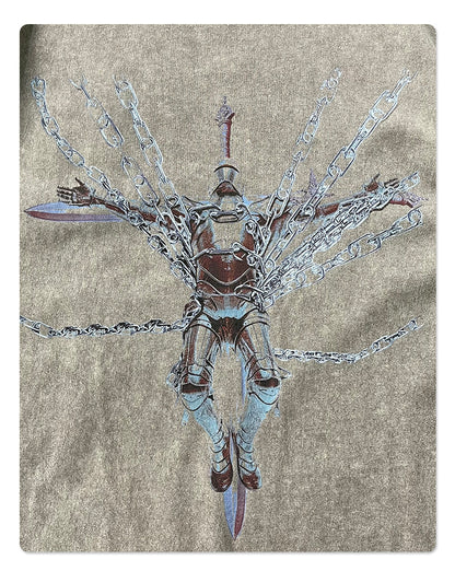 Oversize Heavyweight Washed Print Short Sleeve T-Shirt WN16270