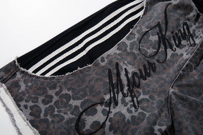 Leopard Embroidery Polo Shirt & Short Pants Setup WN27909