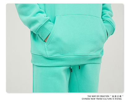 Fleece Lining Oversize Hoodie & Fleece Lining Sweatpants Setup WN9931-K2