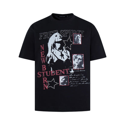 Graphic Print Short Sleeve T-Shirt WN25610