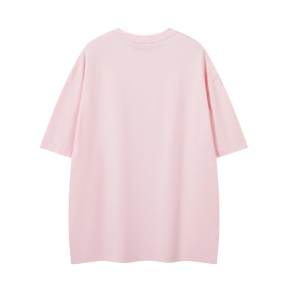 Illustration Graffiti Letter Short Sleeve T-Shirt WN25430