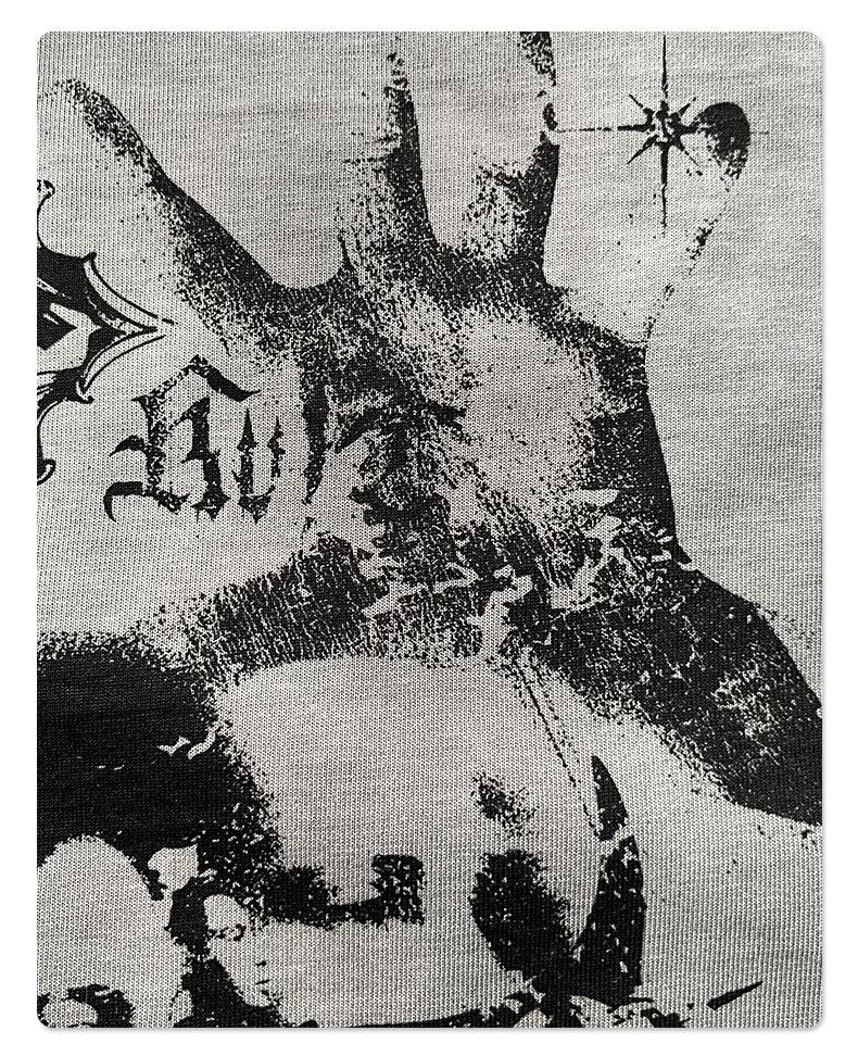 Graphic Print Oversize Short Sleeve T-Shirt WN16267