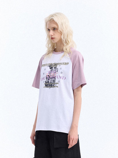 Raglan Cotton Short Sleeve T-Shirt WN27141