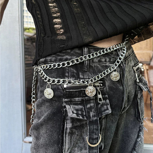Coin Pendant Waist Chain WN25096
