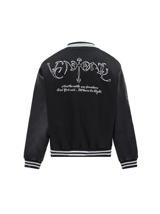 Letter Embroidery Varsity Jacket WN27816