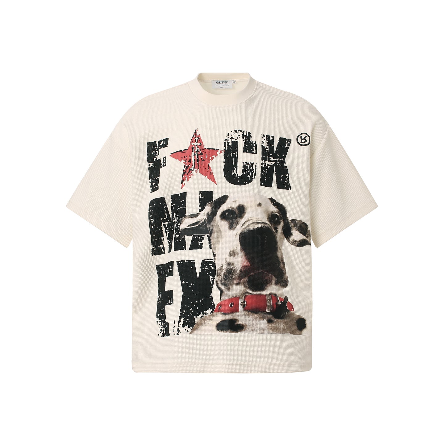 Waffle Dog Graphic Print Short Sleeve T-Shirt WN26013