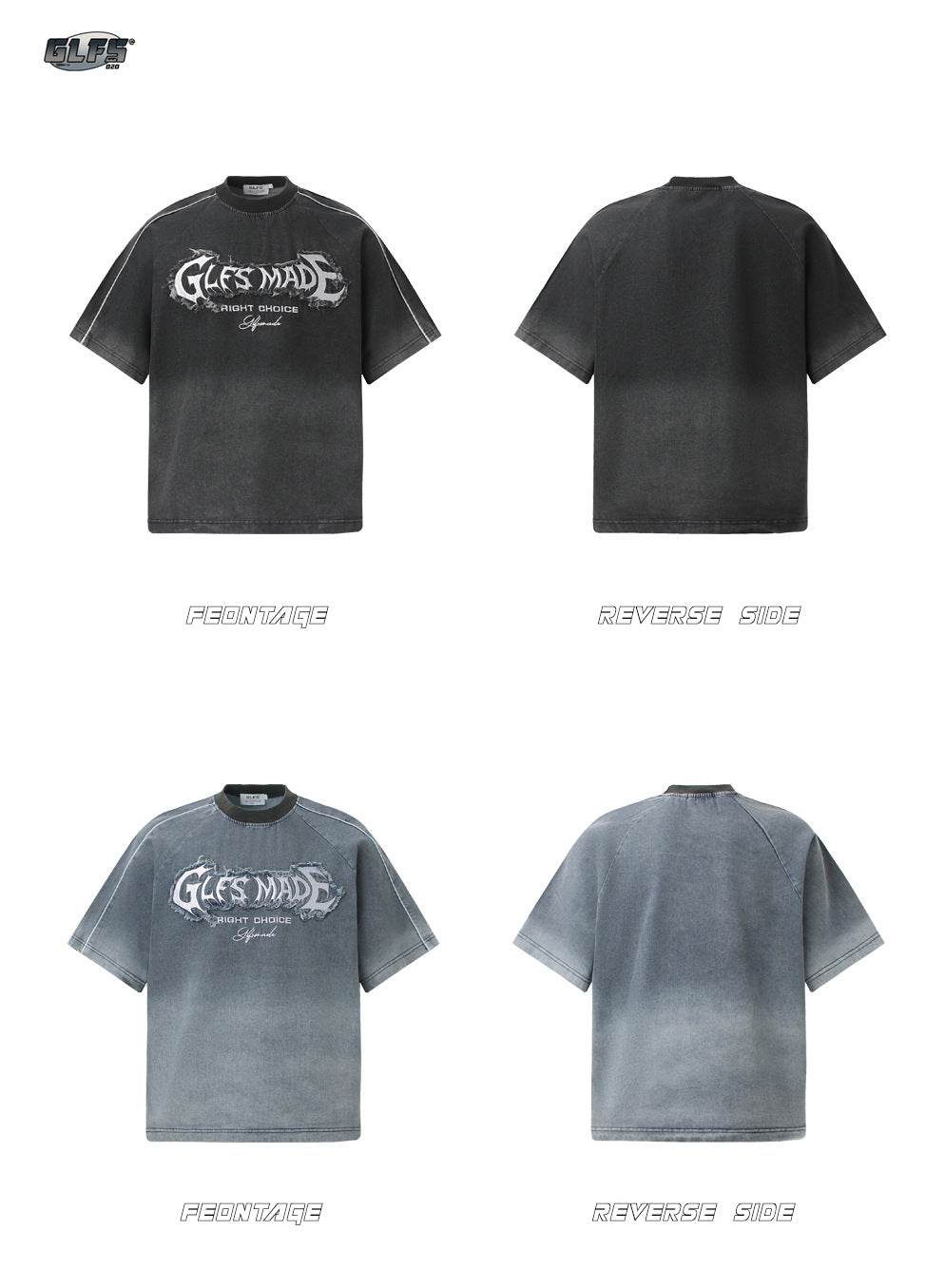 Washed Logo Print Oversize Short Sleeve T-Shirt WN26540