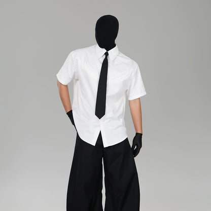 Double Collar Short Sleeve Shirt WN17452