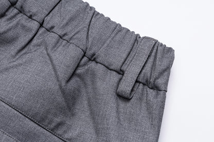 Pleats Wide Leg Half Pants WN25426