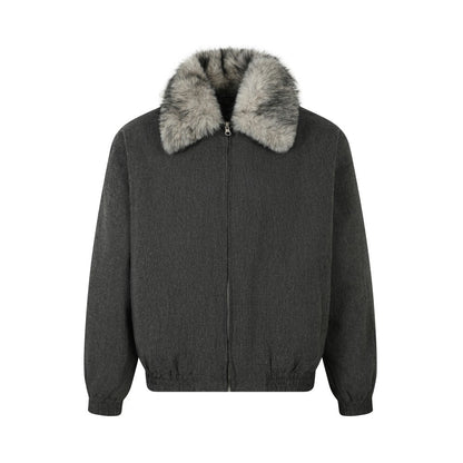 Detachable Fake Fur Collar Puffer Jacket WN21922