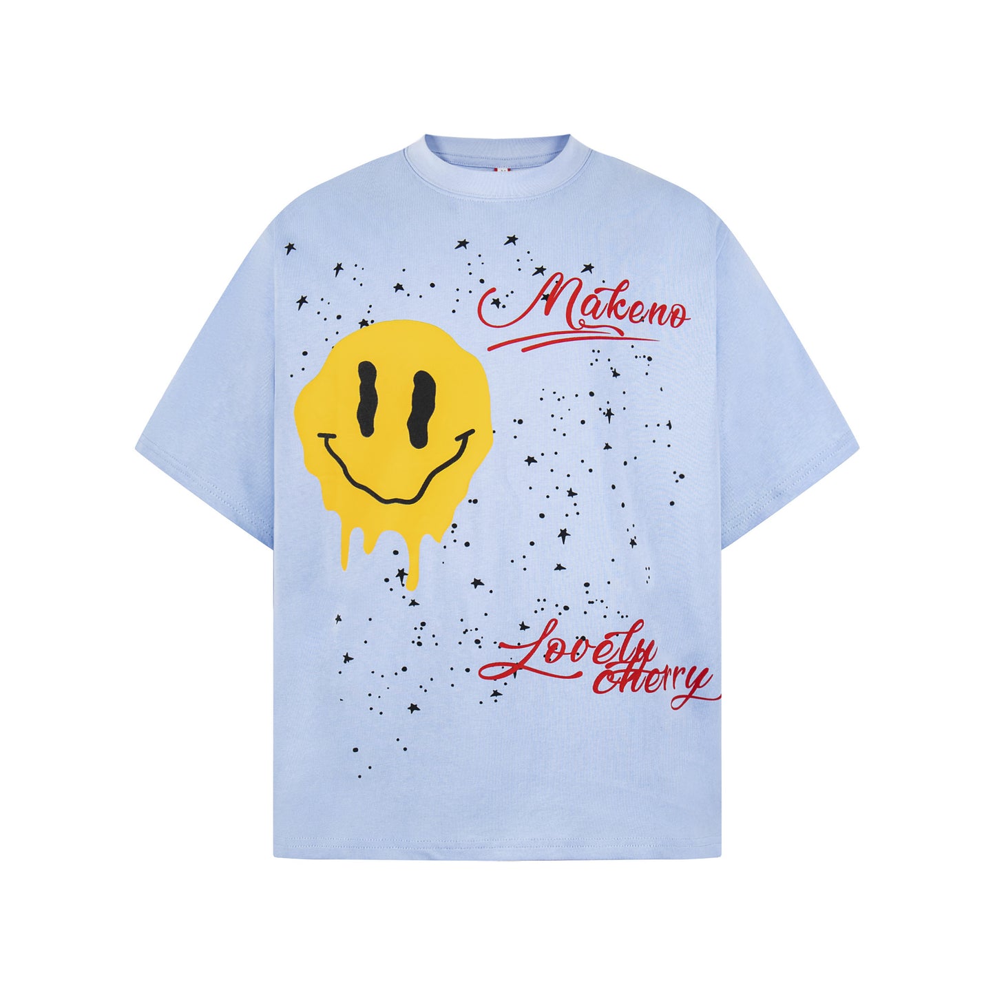 Smile Print Oversize Short Sleeve T-Shirt WN26062