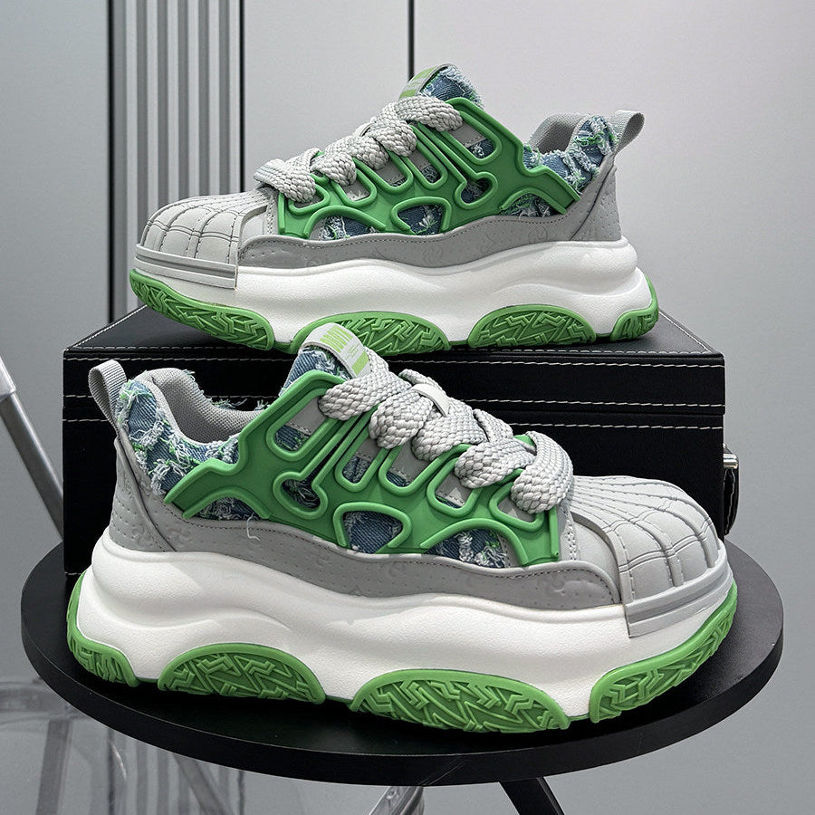 Shell Toe Rope Lace Damage Platform Sneakers WN24723