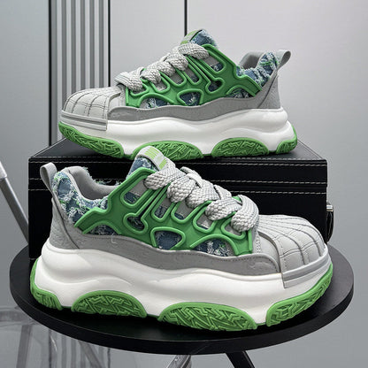 Shell Toe Rope Lace Damage Platform Sneakers WN24723