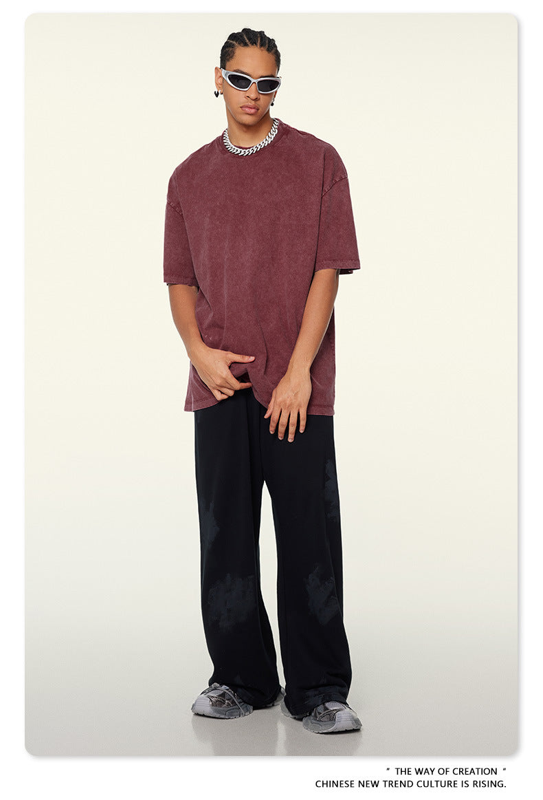 Washed Heavyweight Oversize Short Sleeve T-Shirt WN6078