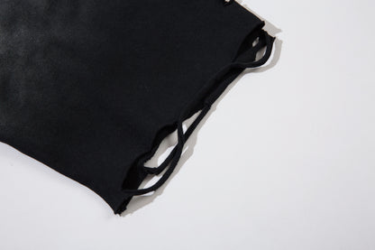 Washed Damage Gradient Short Sleeve T-Shirt WN11219