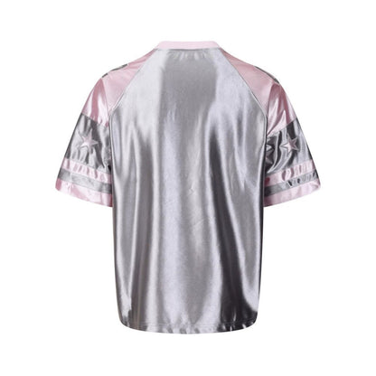 Number Graphic Raglan Short Sleeve Shirt WN28091