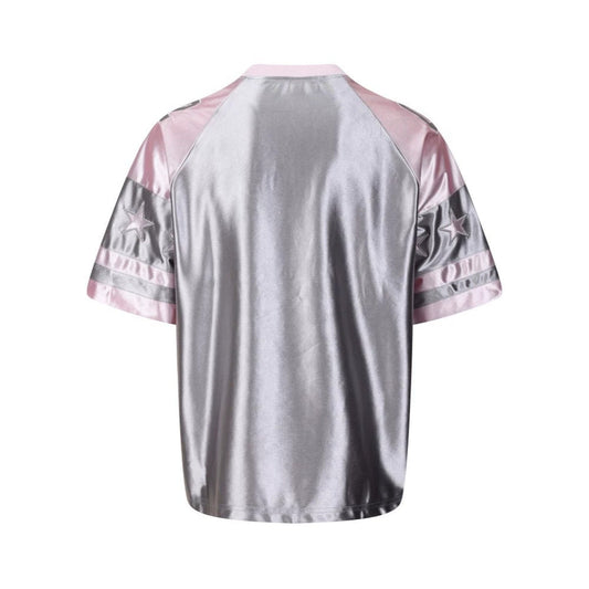 Number Graphic Raglan Short Sleeve Shirt WN28091