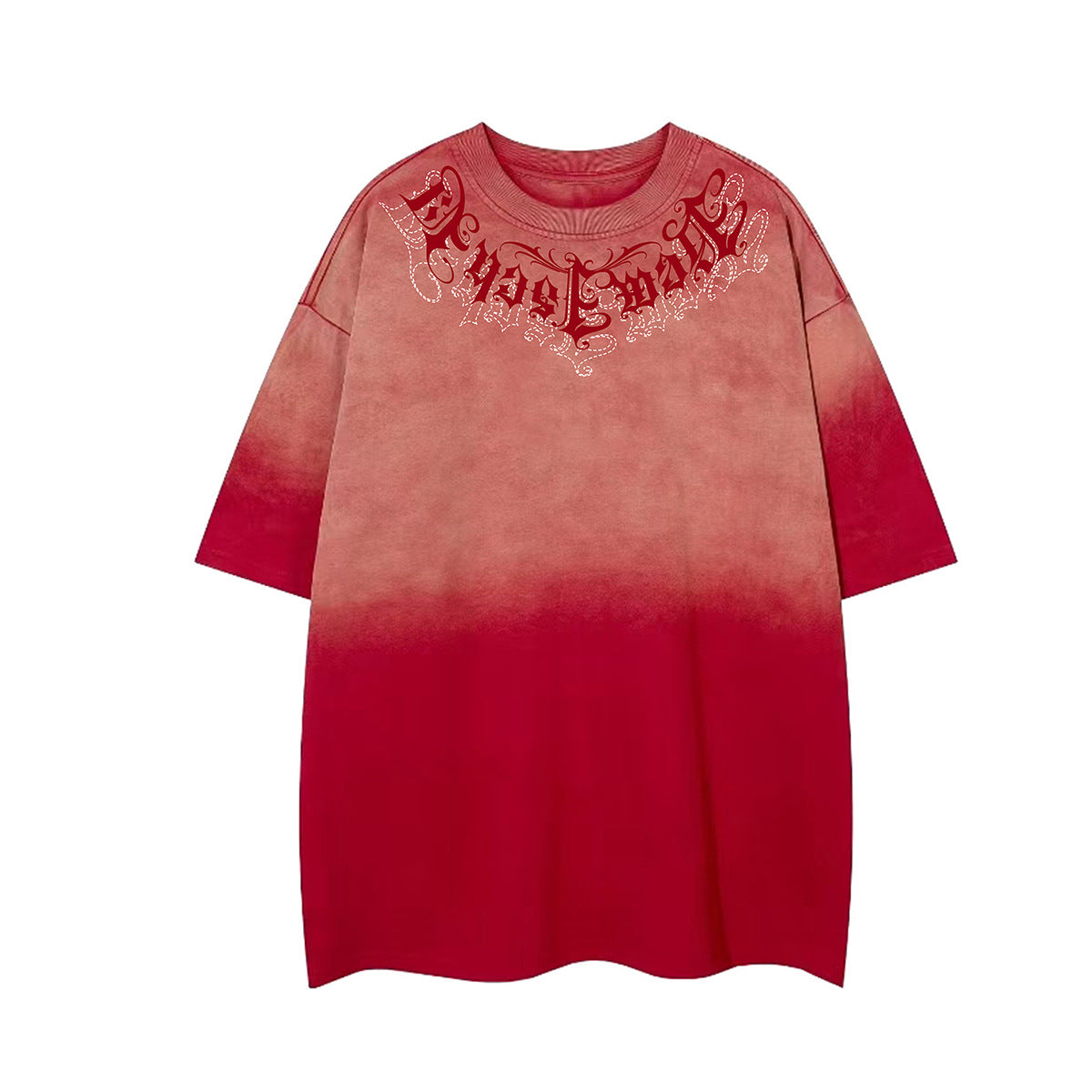 Gradient Rhinestone Logo Print Short Sleeve T-Shirt WN25802