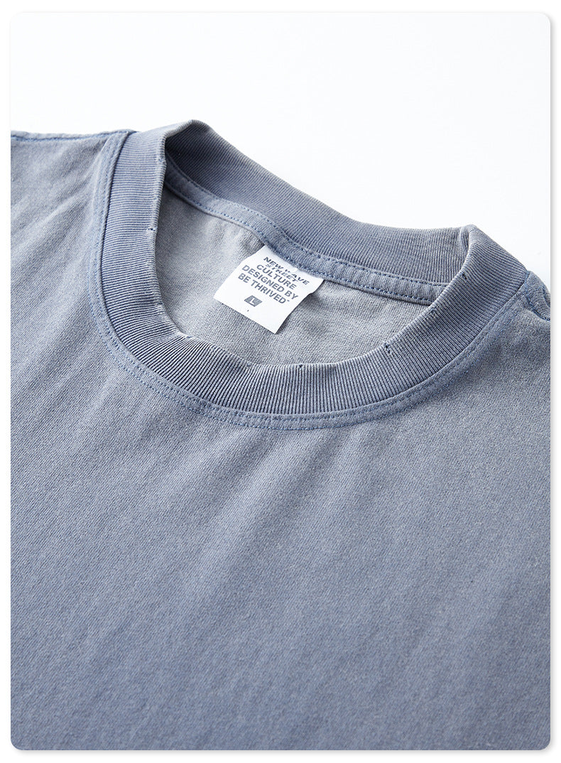 Washed Damage Oversize Short Sleeve T-Shirt WN6068