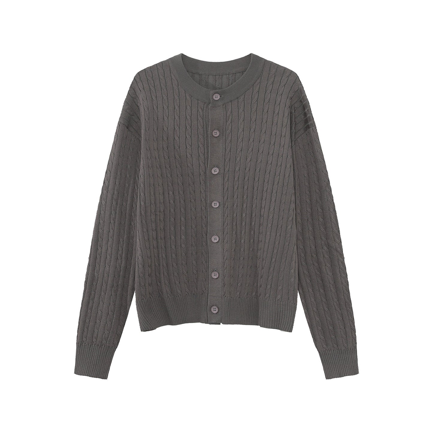 Cable Button Knit Cardigan WN24997